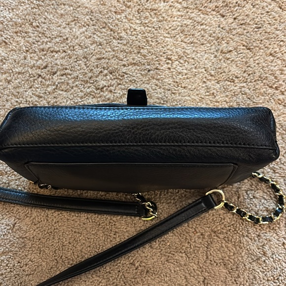 Tory Burch Black Gold Hardware Leather Crossbody Bag - Picture 6 of 6